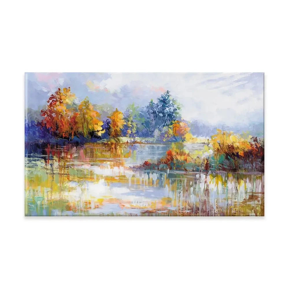A Moment In The Autumn Glow Canvas Print