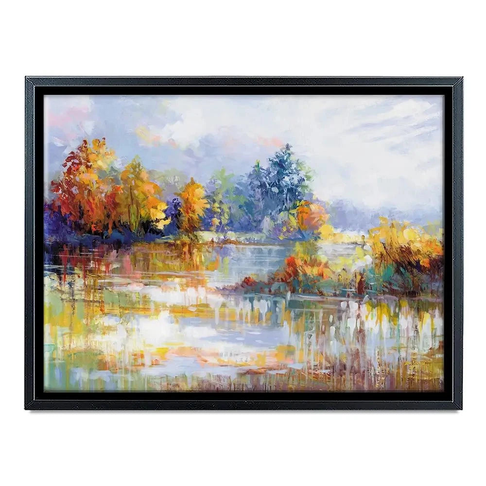 A Moment In The Autumn Glow Canvas Print