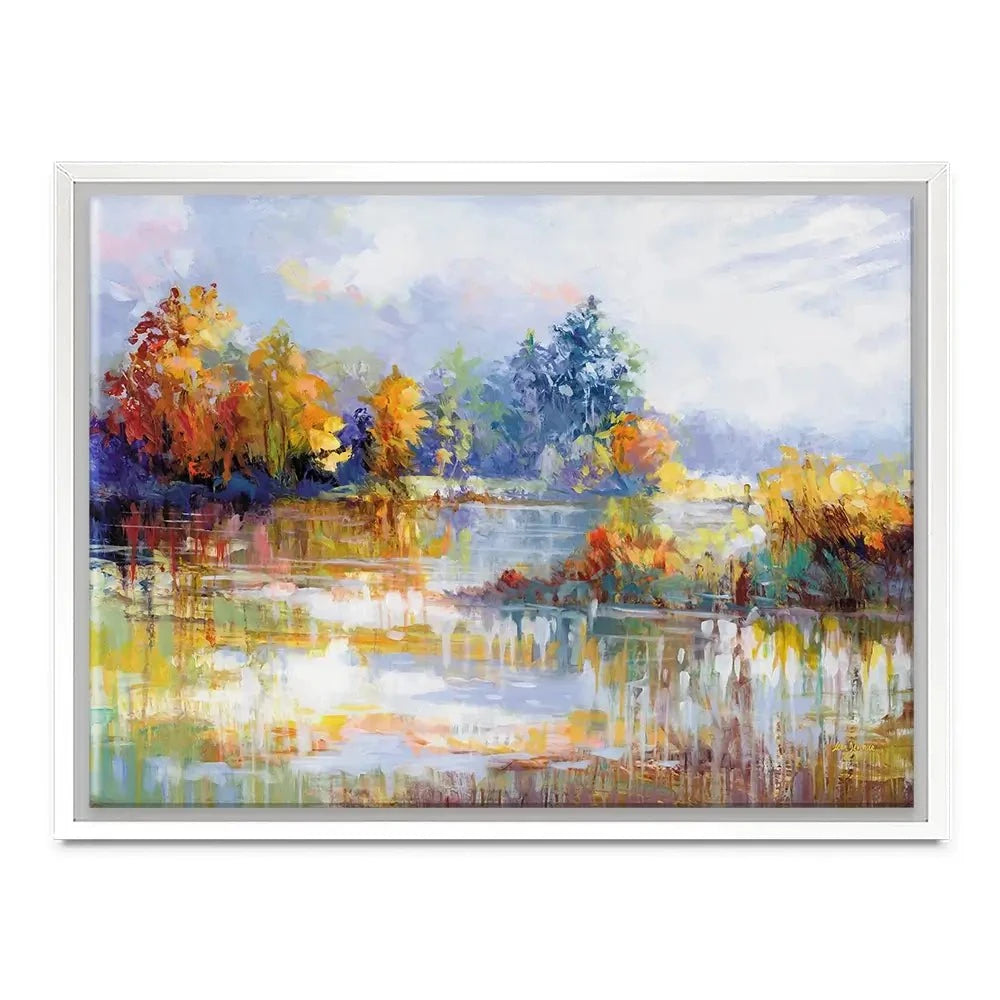 A Moment In The Autumn Glow Canvas Print