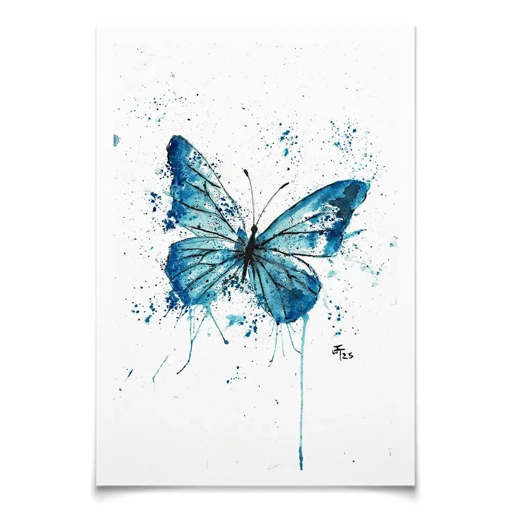 Butterfly Blues Art Print