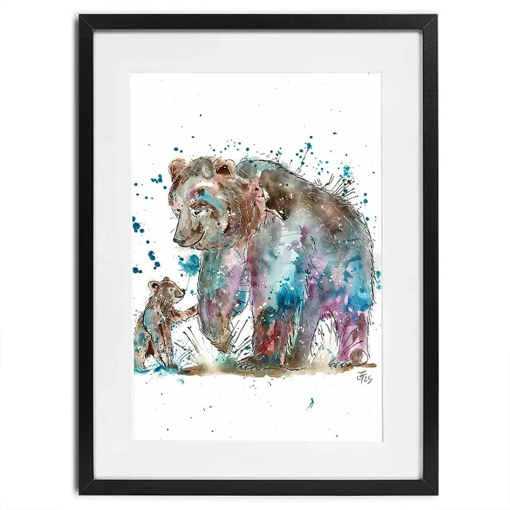 Mama Bear Framed Art Print