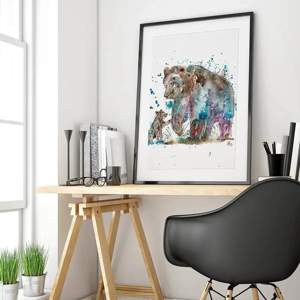 Mama Bear Framed Art Print