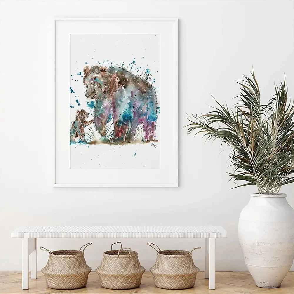 Mama Bear Framed Art Print