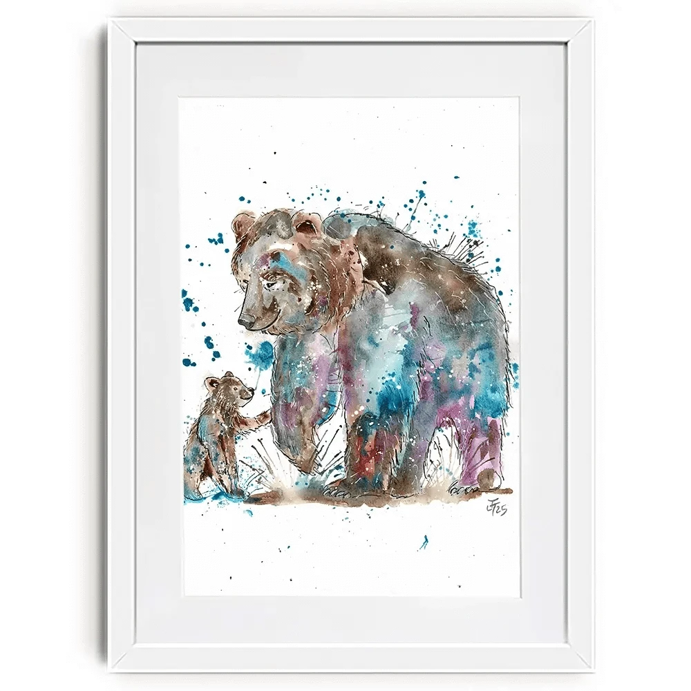 Mama Bear Framed Art Print