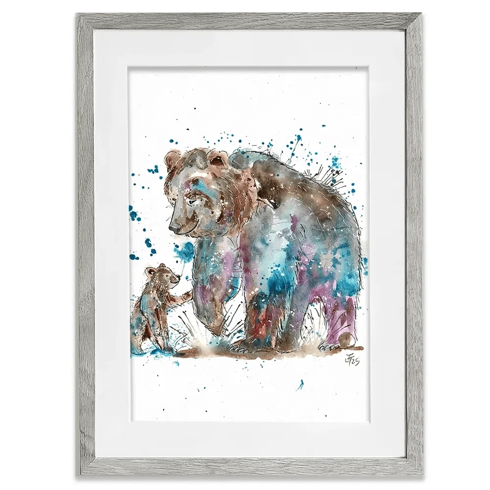 Mama Bear Framed Art Print