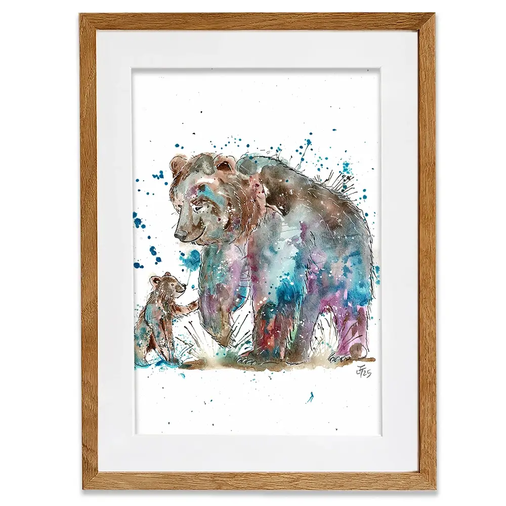 Mama Bear Framed Art Print