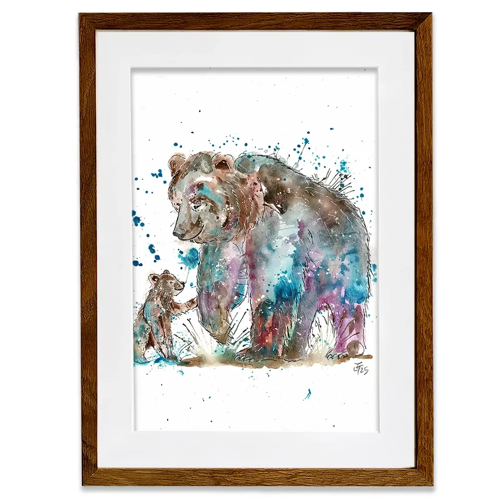 Mama Bear Framed Art Print