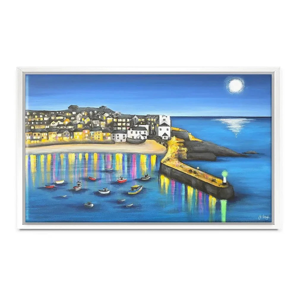 St Ives At Night Canvas Print