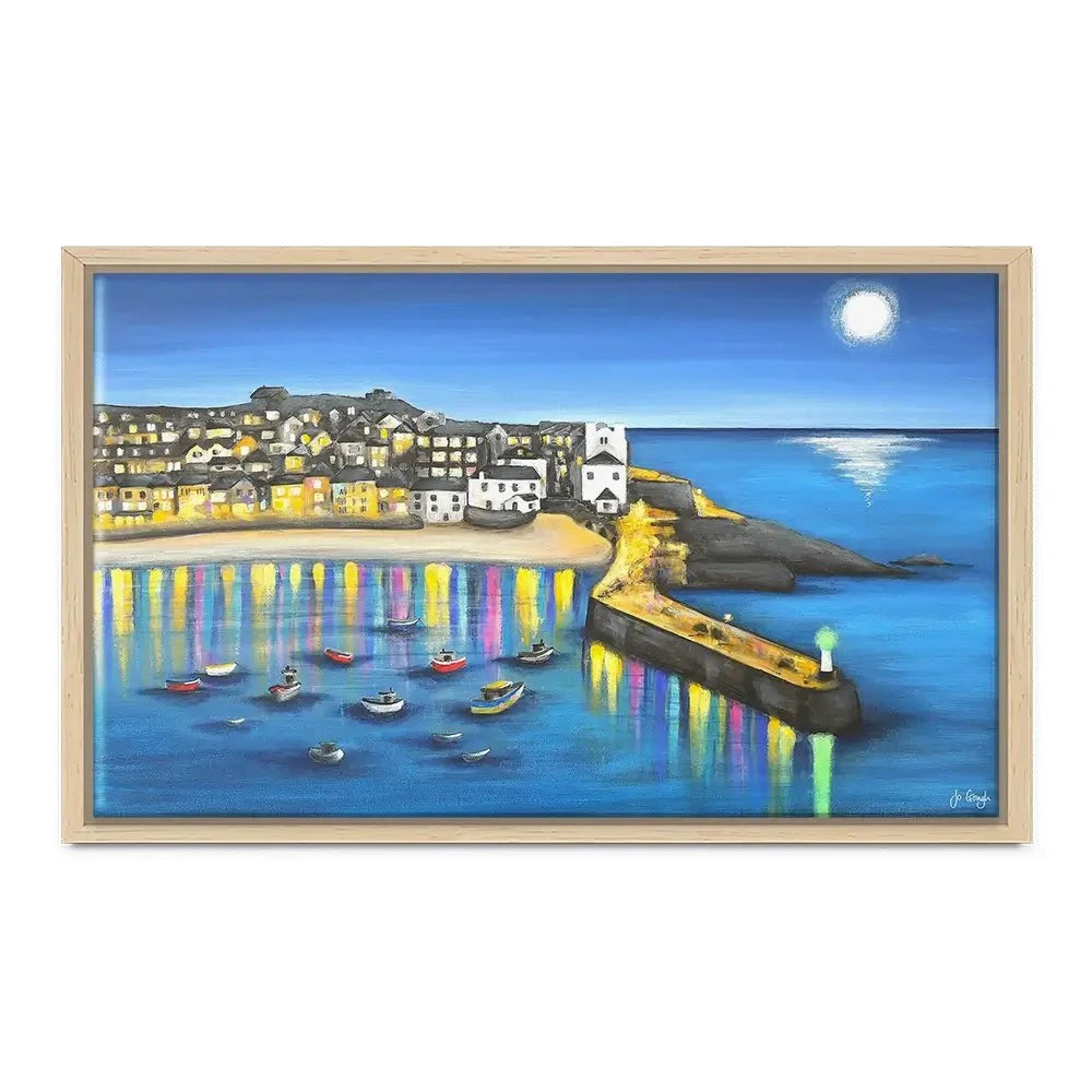 St Ives At Night Canvas Print
