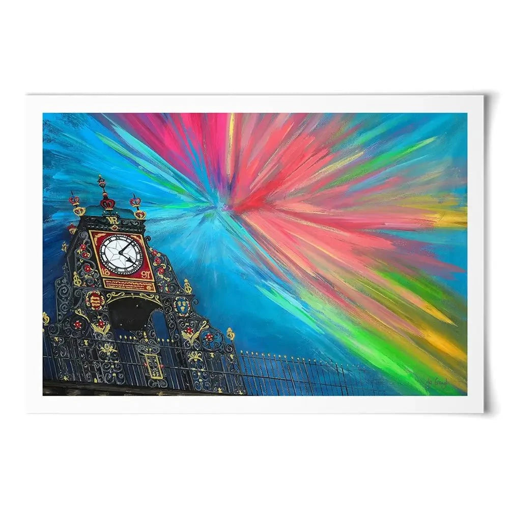 The Celestial Chester Clock Art Print