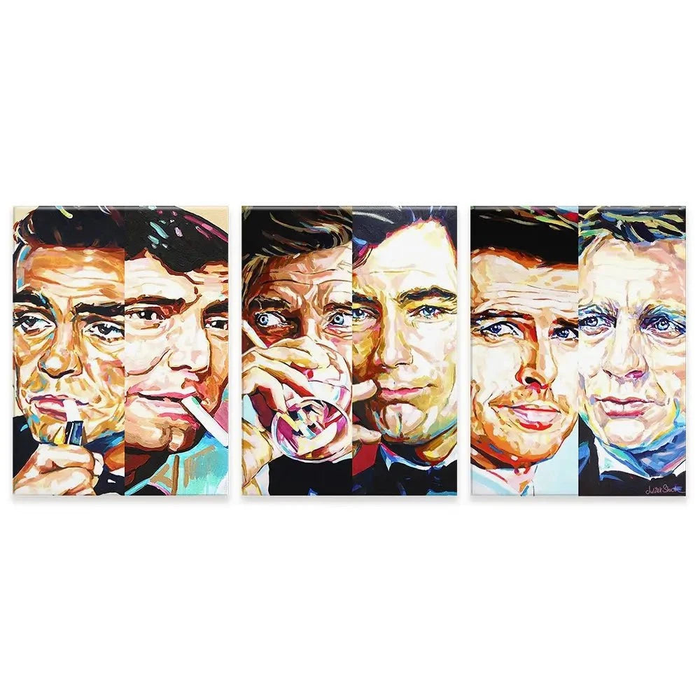 James Bond Collection Trio Canvas Print