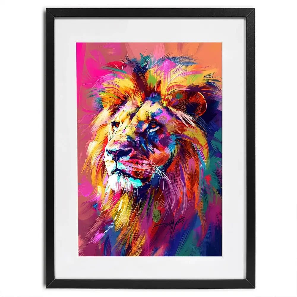 Bold Lion Framed Art Print