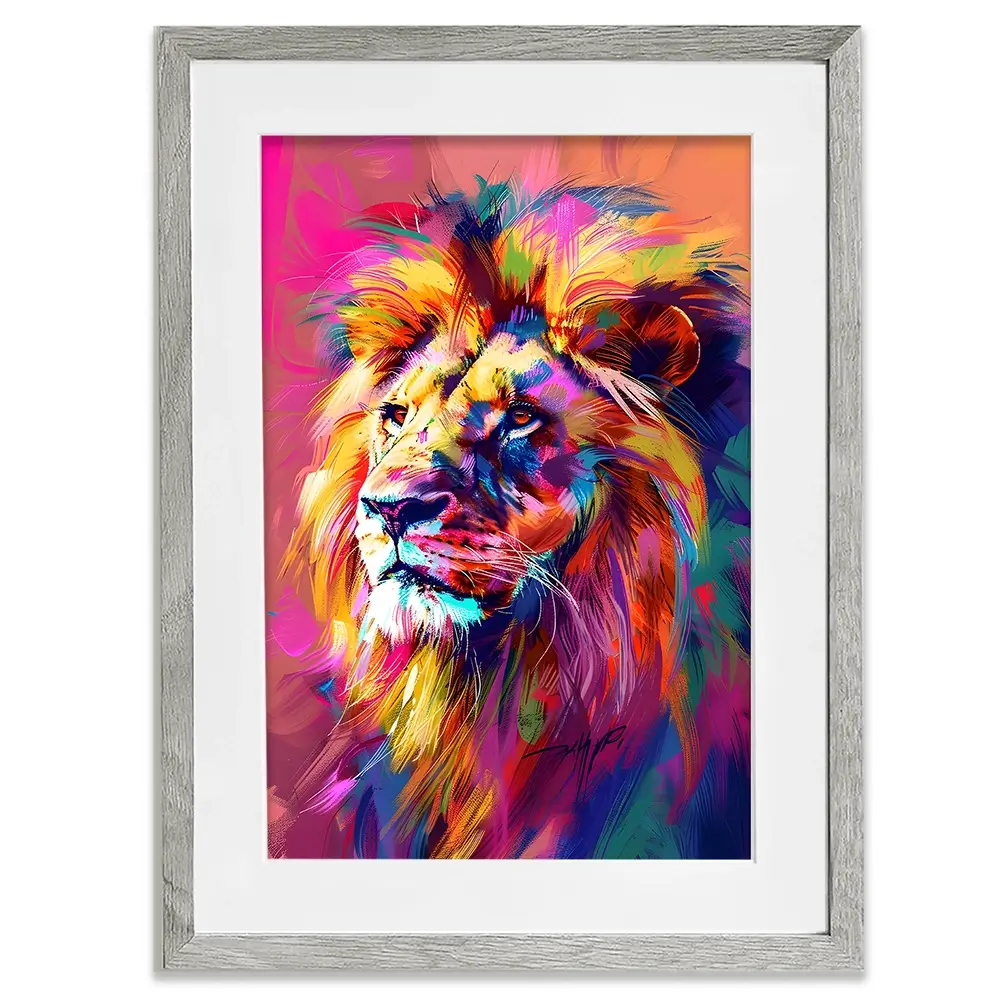 Bold Lion Framed Art Print