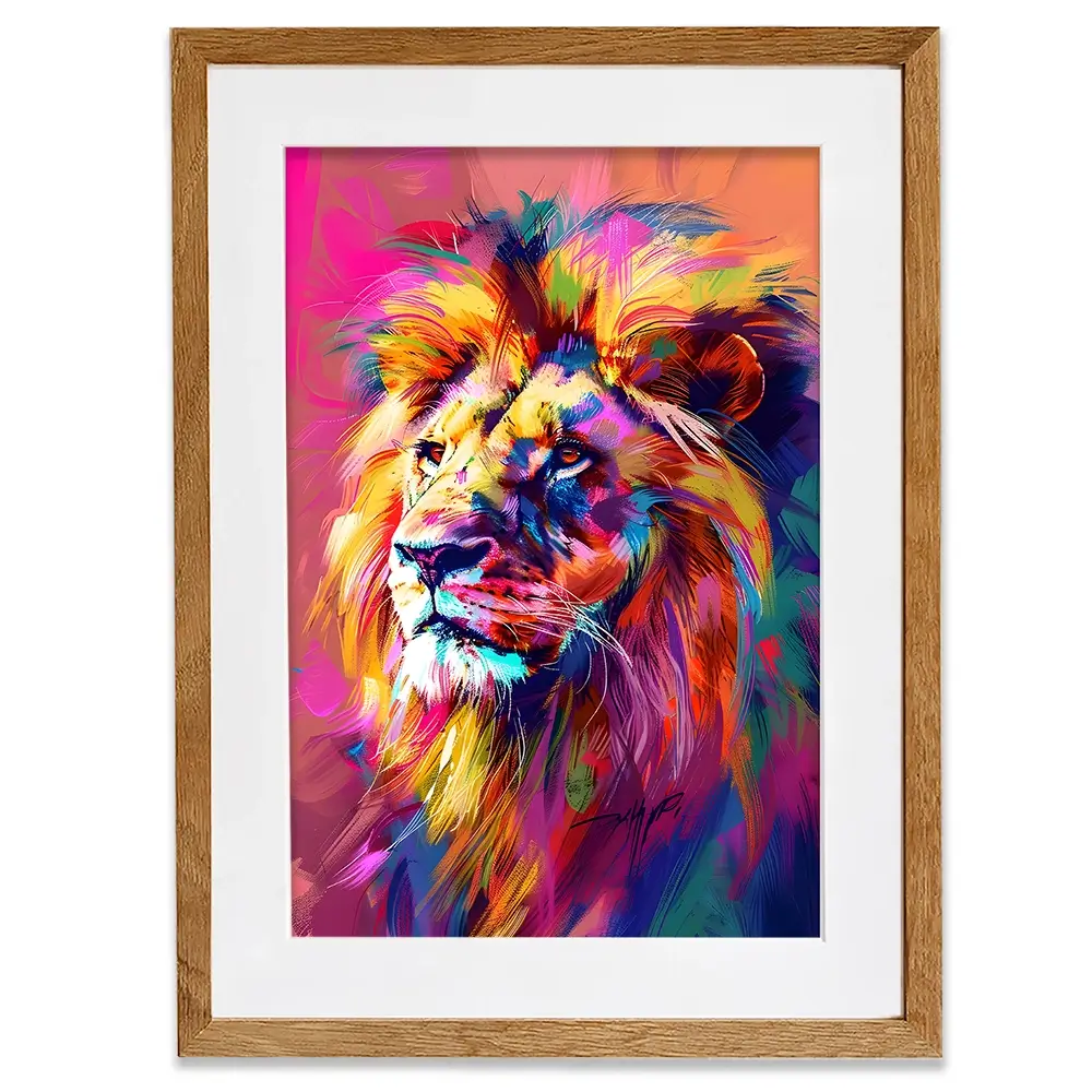 Bold Lion Framed Art Print