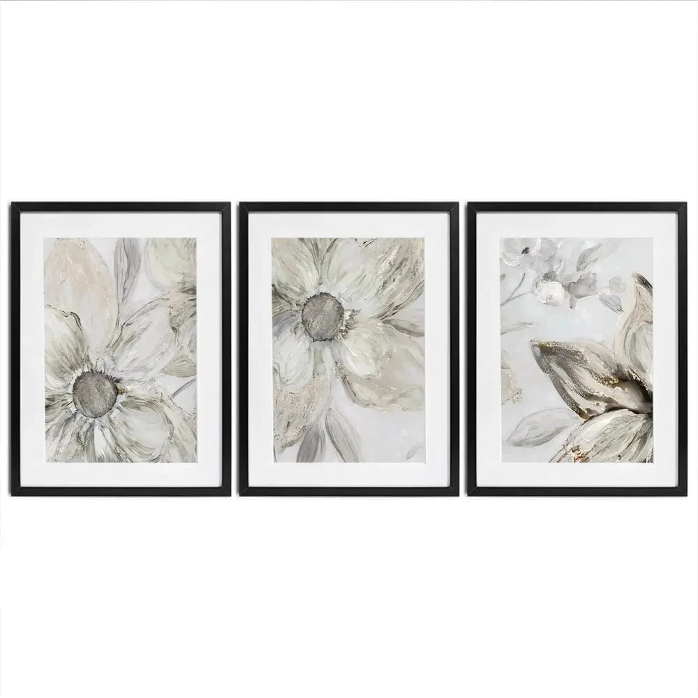Blossom Blush Framed Art Print Trio