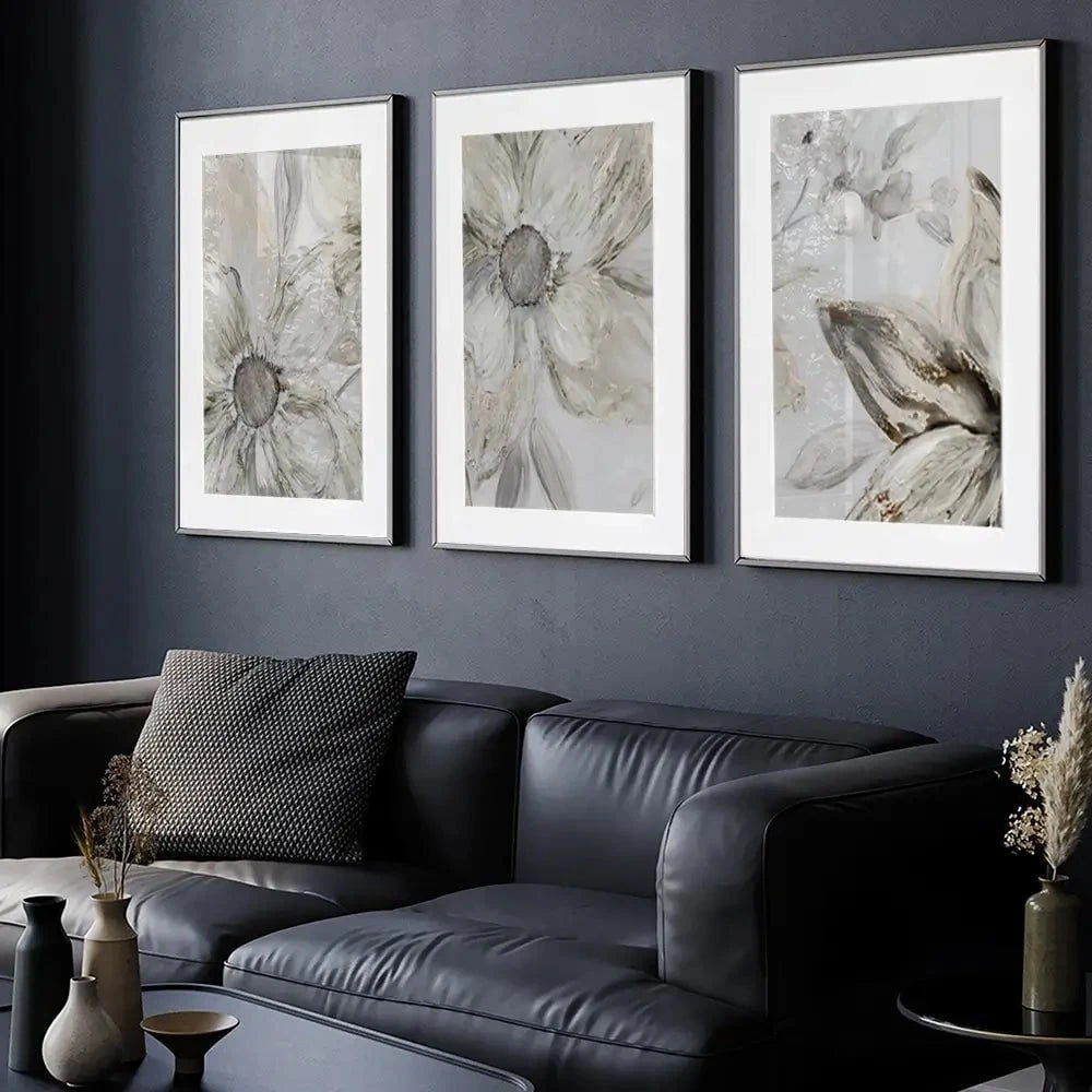 Blossom Blush Framed Art Print Trio