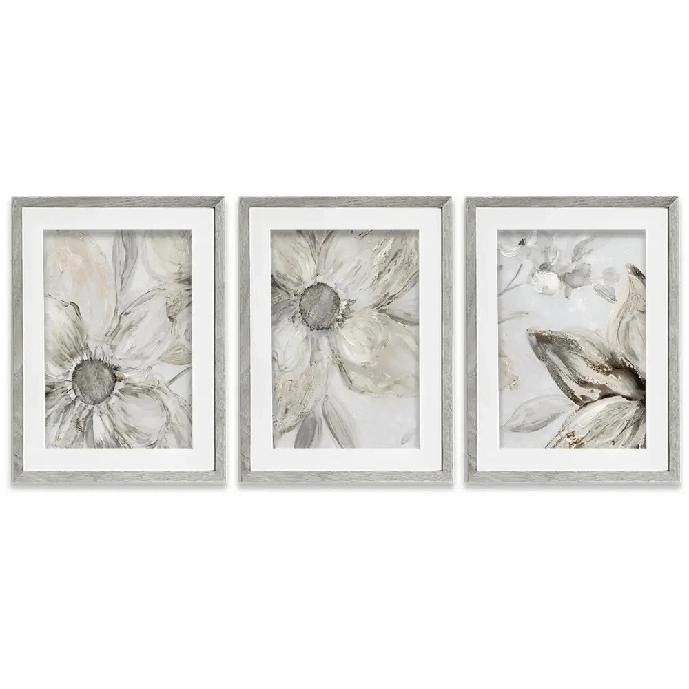 Blossom Blush Framed Art Print Trio