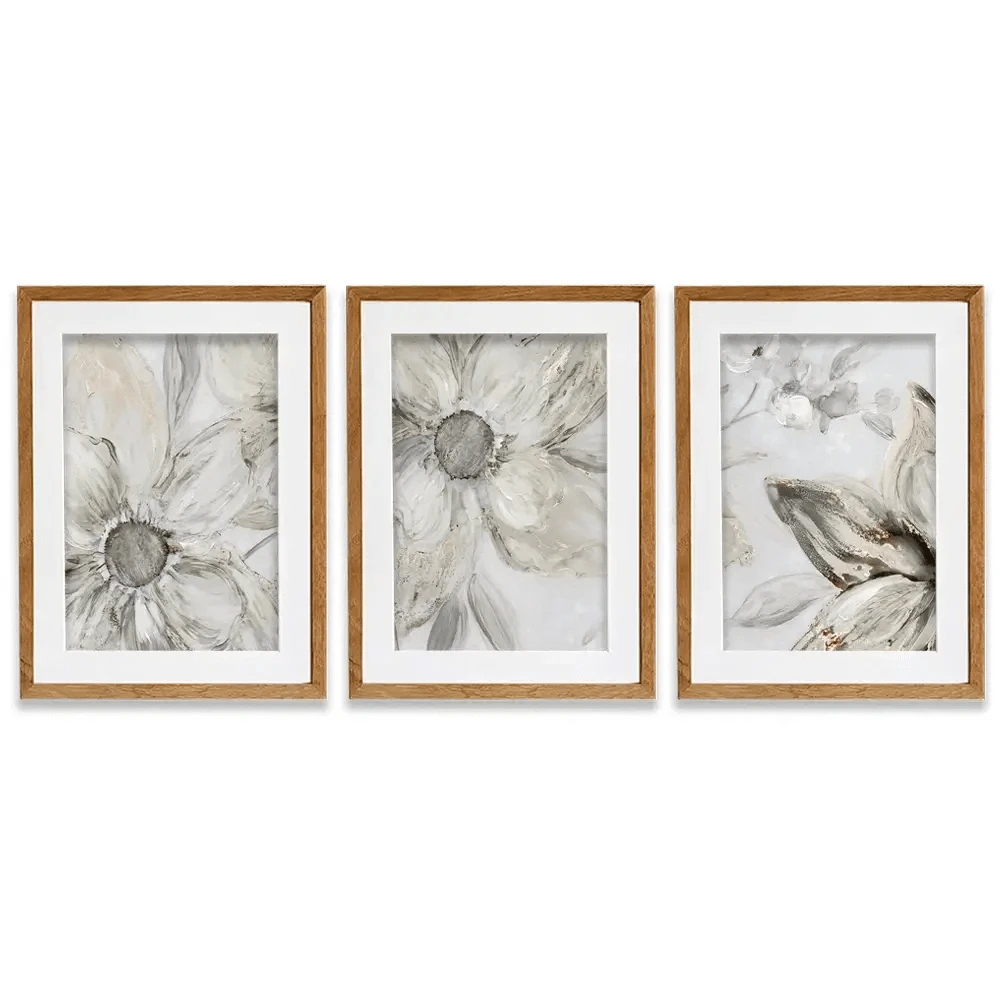 Blossom Blush Framed Art Print Trio