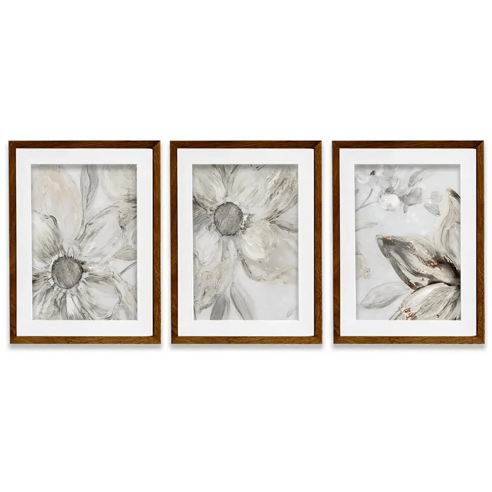 Blossom Blush Framed Art Print Trio
