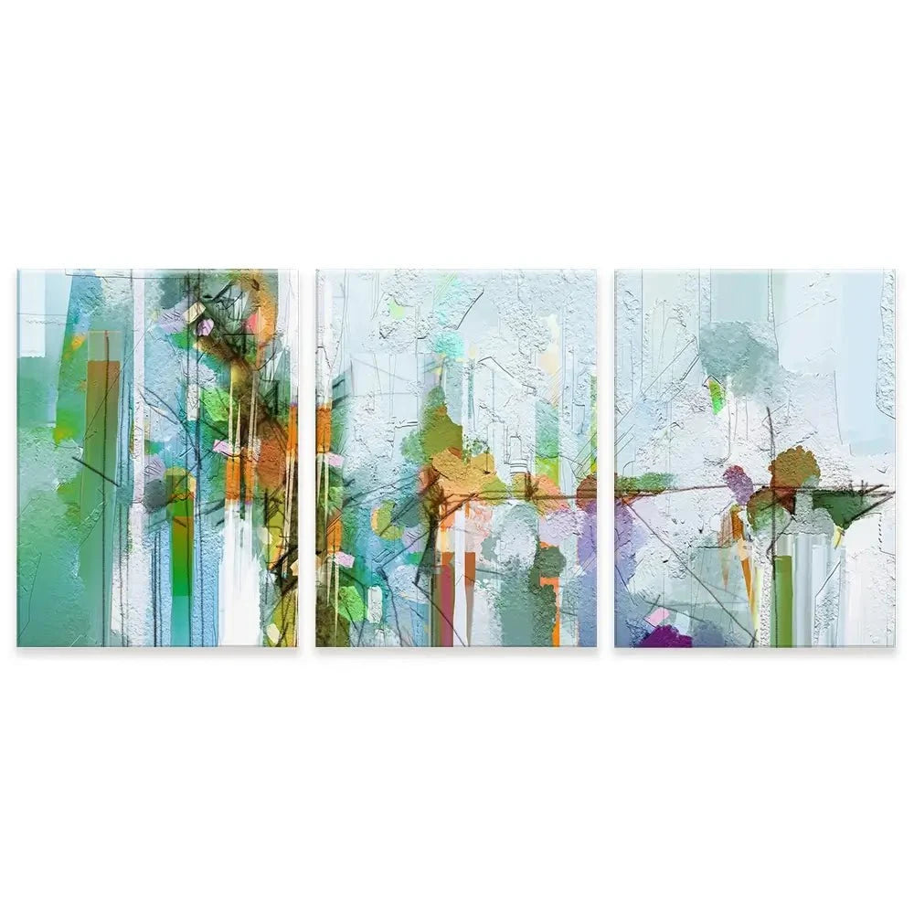 Green Trio Canvas Print