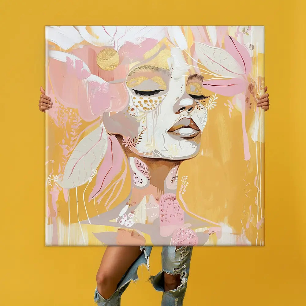 Pink Lemonade Oversized Square Canvas Print