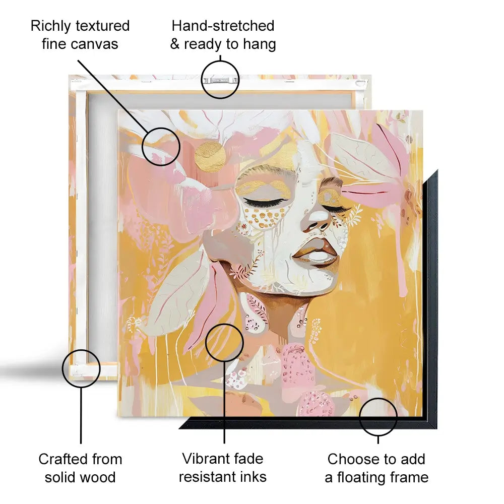 Pink Lemonade Oversized Square Canvas Print