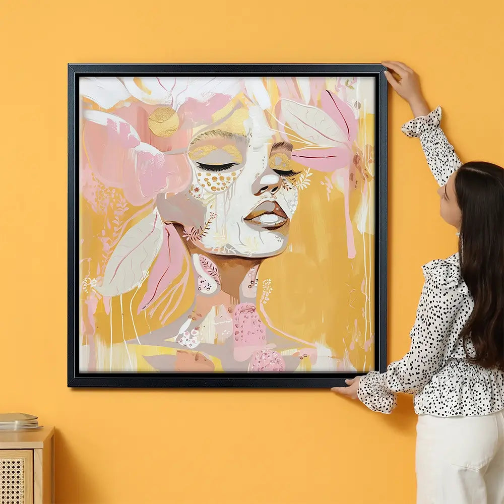 Pink Lemonade Oversized Square Canvas Print