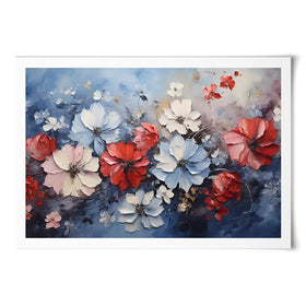 4th July Flowers Art Print 4th July Flowers Art Print wall art product Arlington Prints - Independent