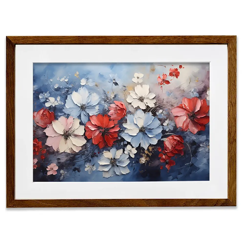 4th July Flowers Framed Art Print 4th July Flowers Framed Art Print wall art product Arlington Prints - Independent