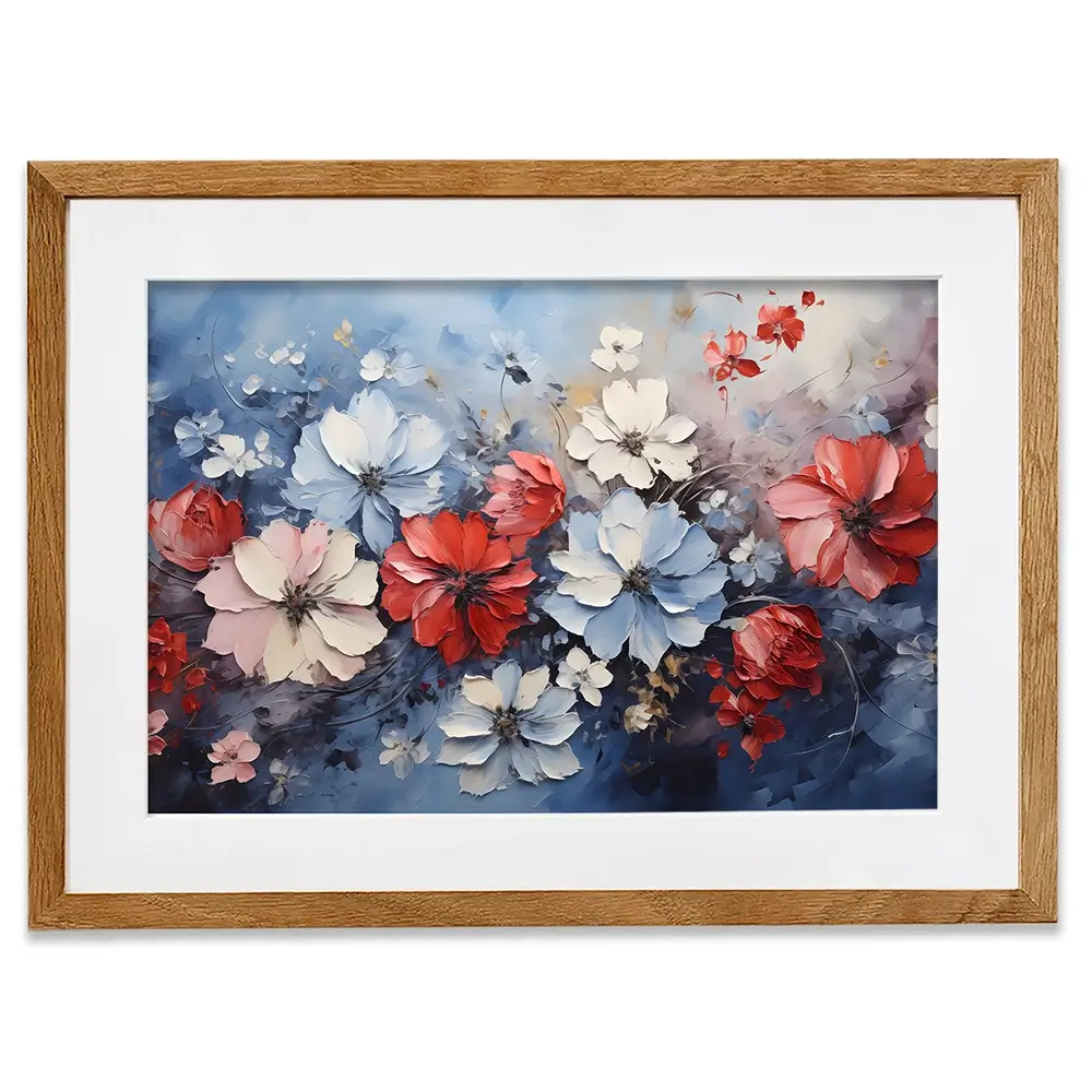4th July Flowers Framed Art Print 4th July Flowers Framed Art Print wall art product Arlington Prints - Independent