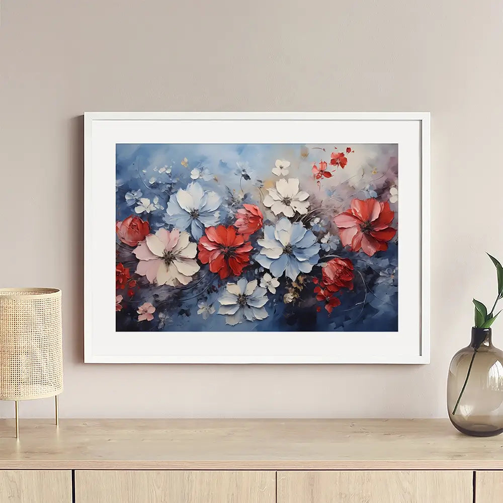 4th July Flowers Framed Art Print 4th July Flowers Framed Art Print wall art product Arlington Prints - Independent