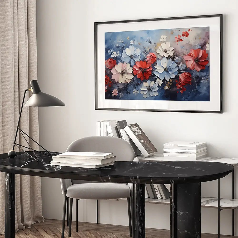 4th July Flowers Framed Art Print 4th July Flowers Framed Art Print wall art product Arlington Prints - Independent