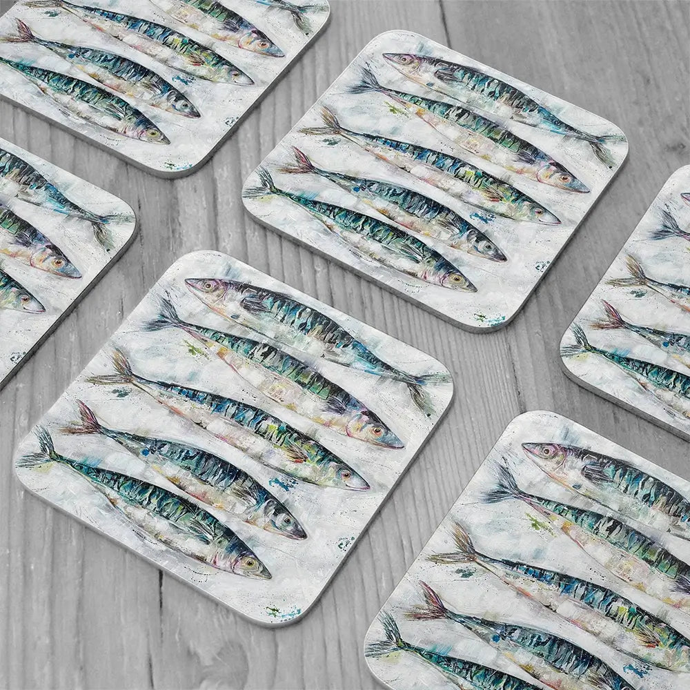 5 Fish Coaster Set 5 Fish Coaster Set wall art product Nicola Jane Rowles