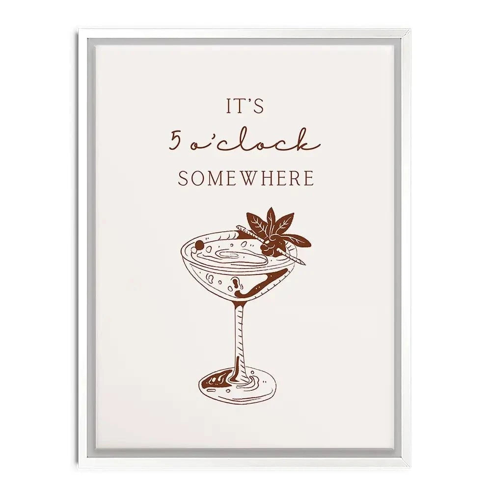 5 O'Clock Somewhere Canvas Print 5 O'Clock Somewhere Canvas Print wall art product Art Print Shop