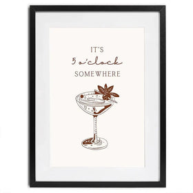 5 O'Clock Somewhere Framed Art Print 5 O'Clock Somewhere Framed Art Print wall art product Art Print Shop