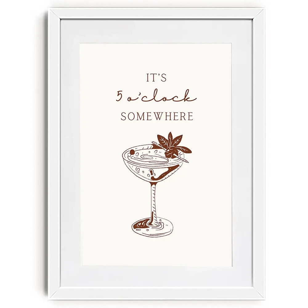 5 O'Clock Somewhere Framed Art Print 5 O'Clock Somewhere Framed Art Print wall art product Art Print Shop