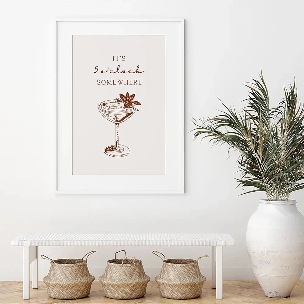 5 O'Clock Somewhere Framed Art Print 5 O'Clock Somewhere Framed Art Print wall art product Art Print Shop