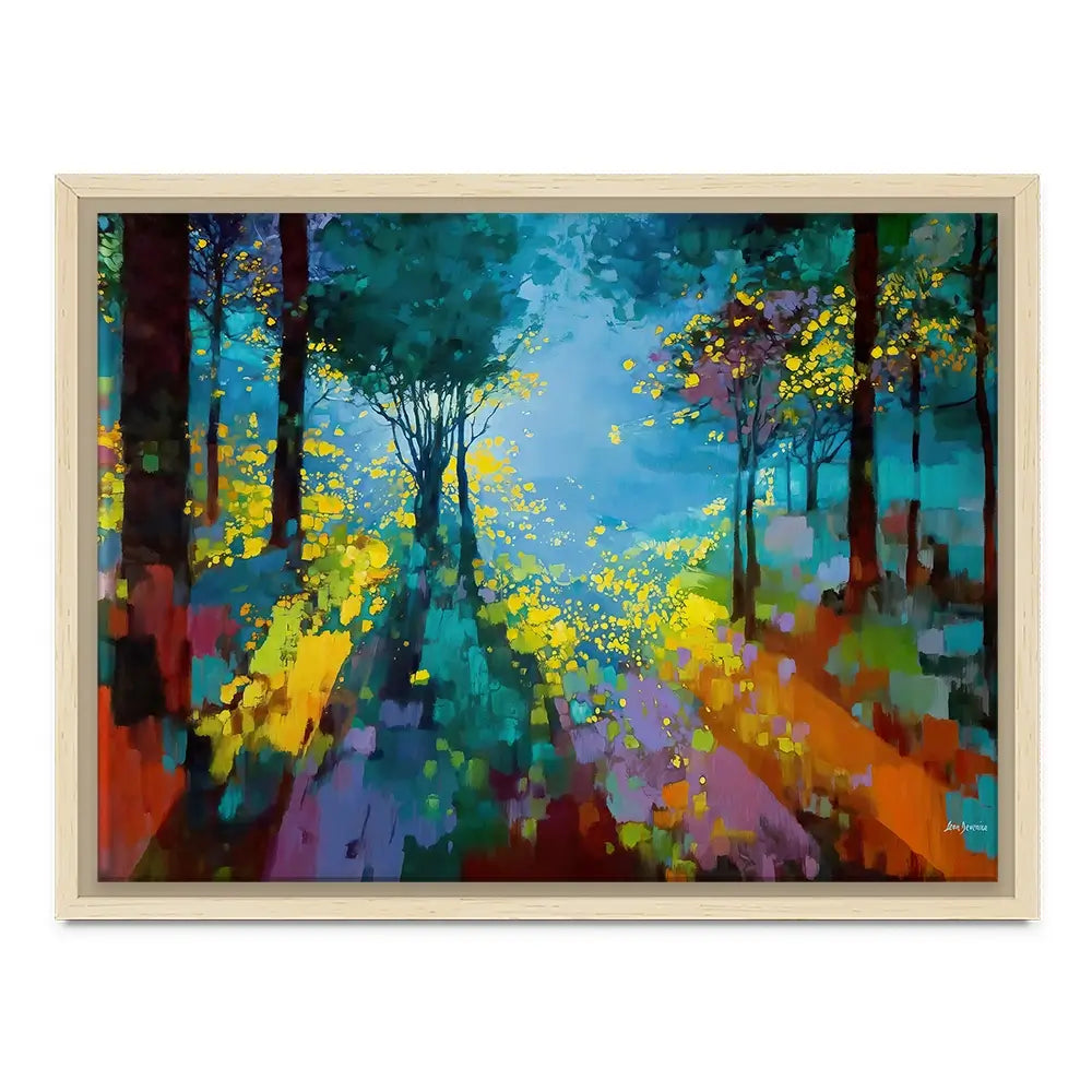 Enchanted Colourful Forest Canvas Print