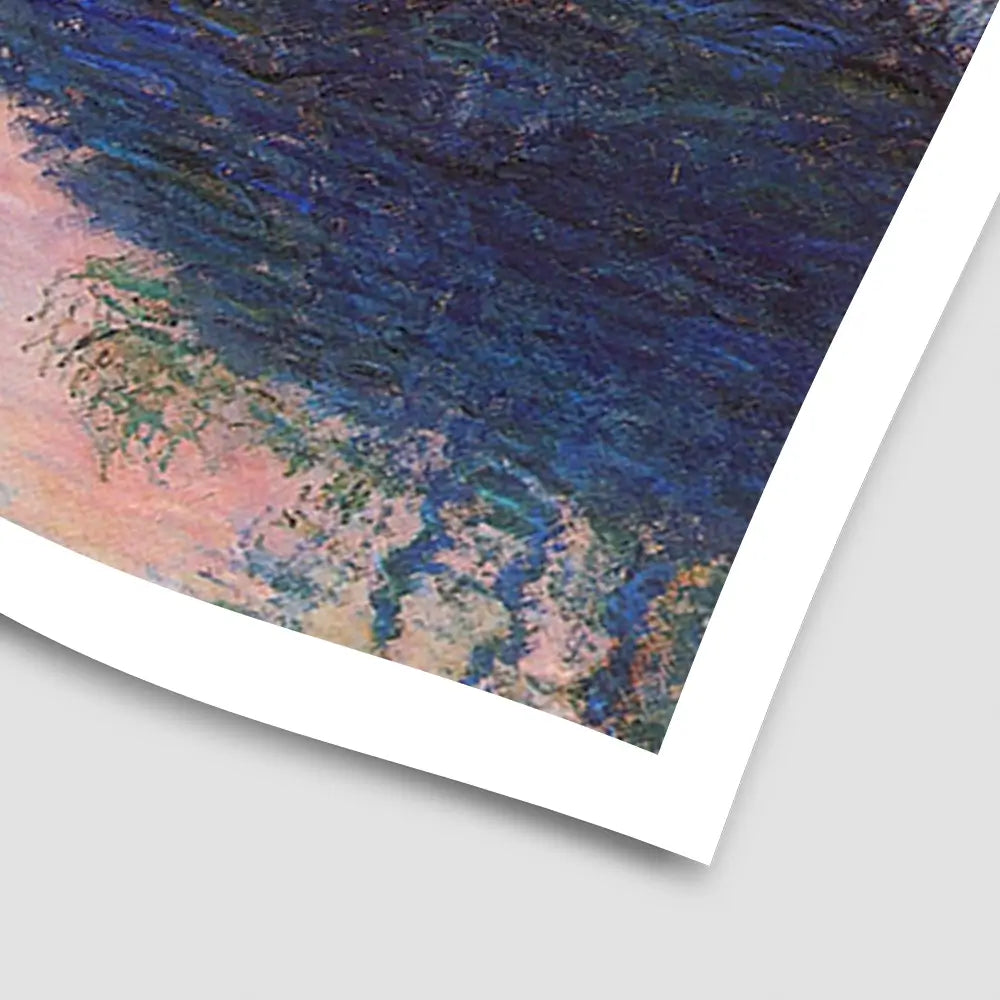 Sunset On The Seine At Lavacourt Winter Effect Art Print
