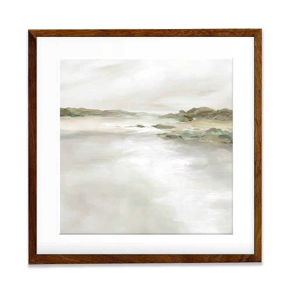 Gentle Coastline Square Framed Art Print Gentle Coastline Square Framed Art Print wall art product Carol Robinson