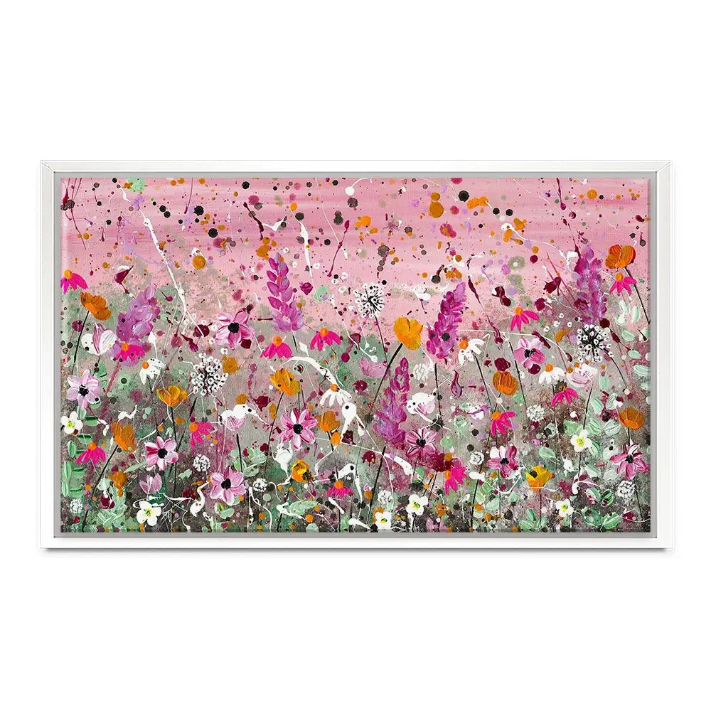 Pretty Pink Florals Canvas Print