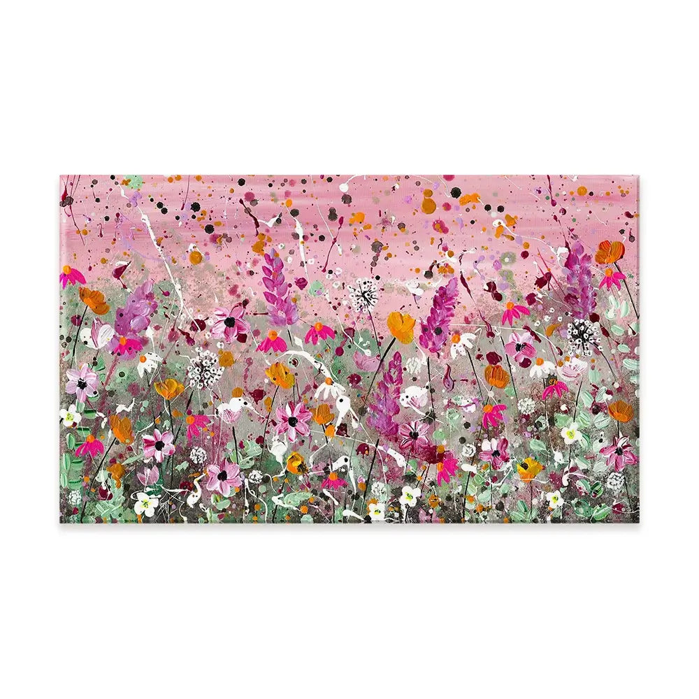 Pretty Pink Florals Canvas Print