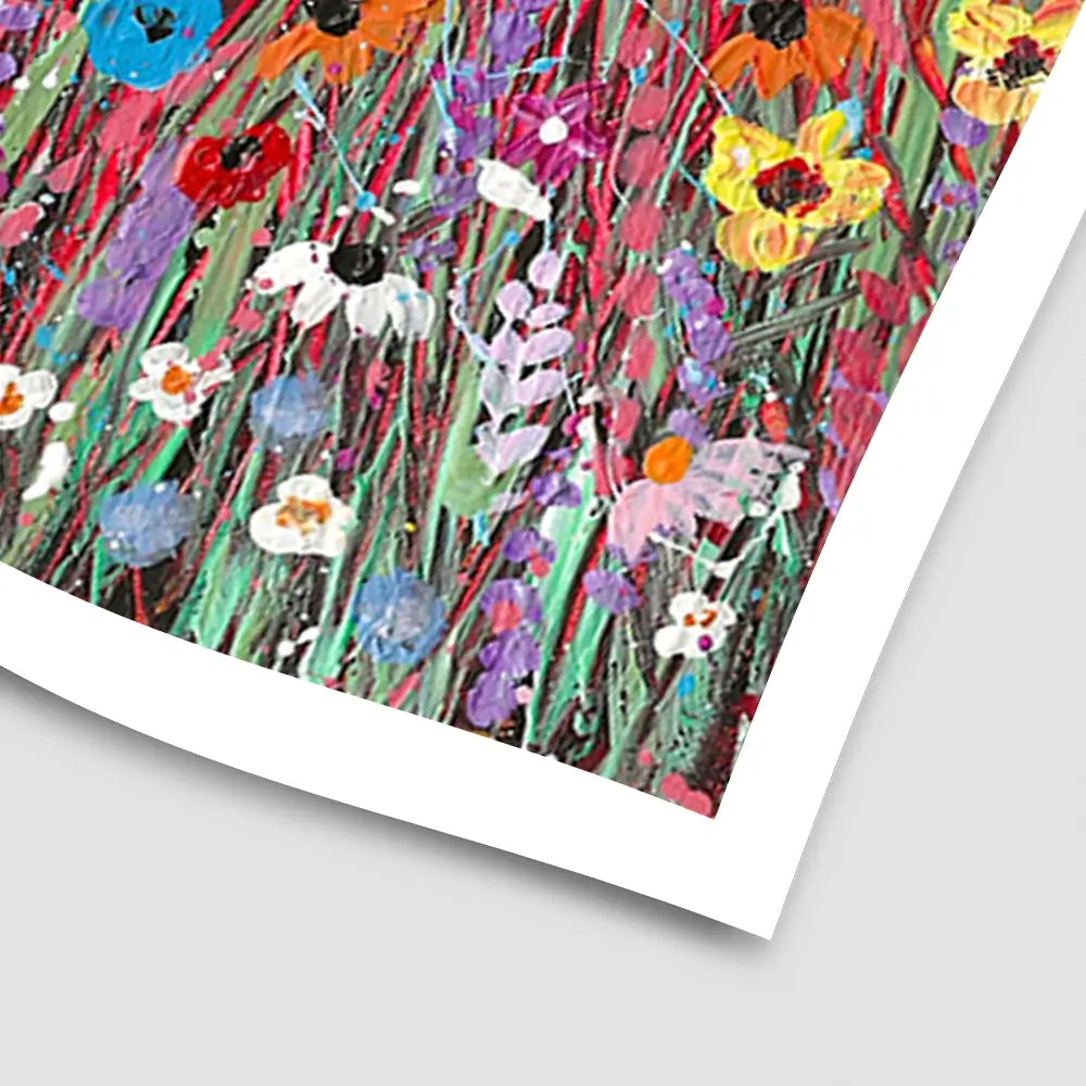 Sunset Splashing Art Print