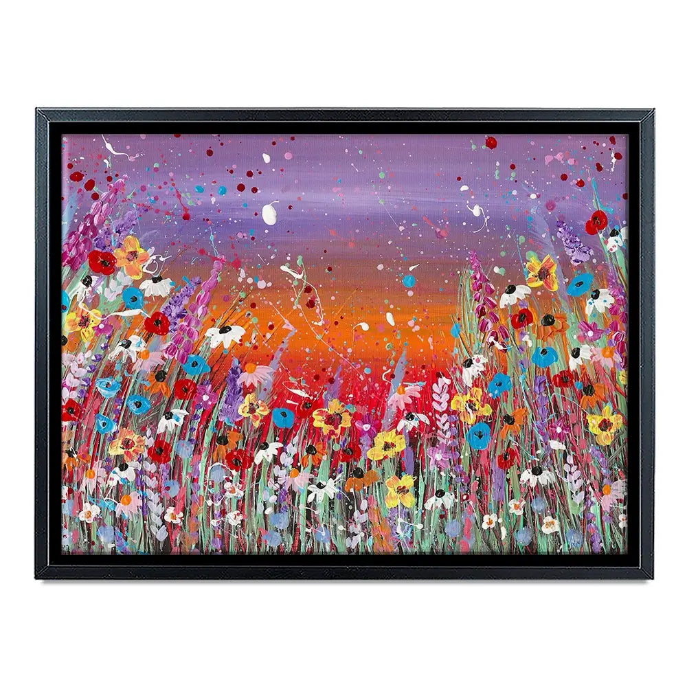 Sunset Splashing Canvas Print