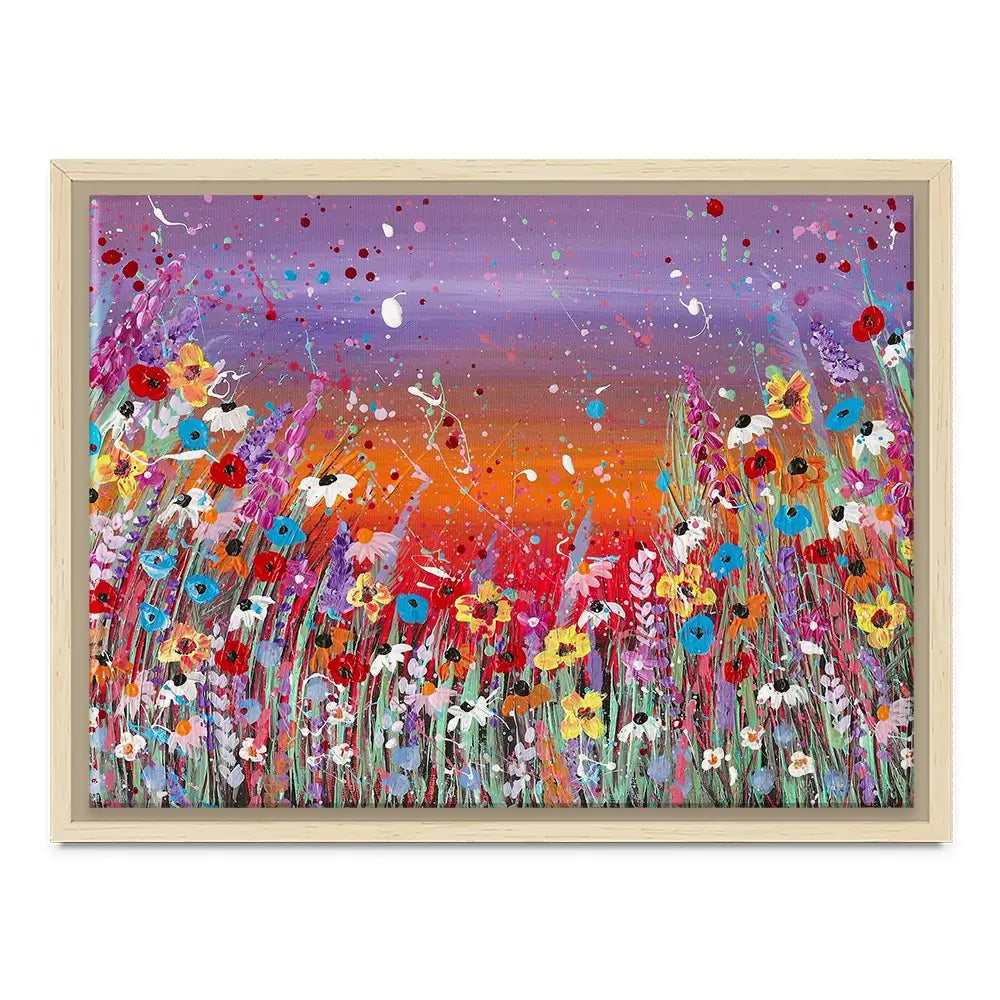 Sunset Splashing Canvas Print