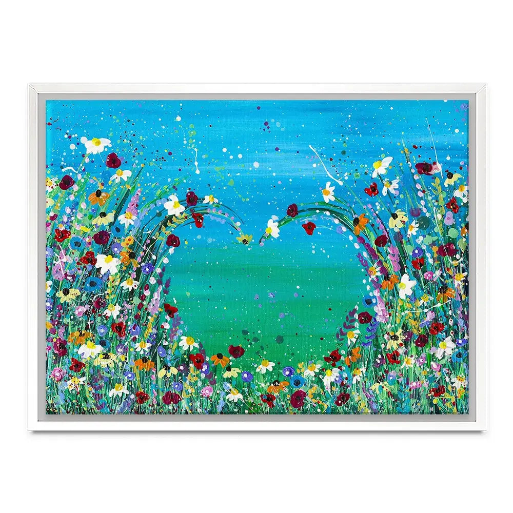 Wildflower Heart Canvas Print