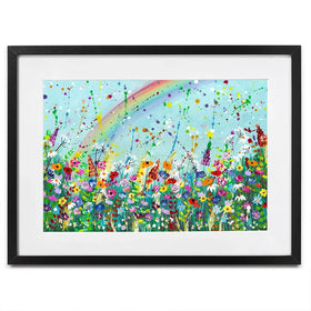 Wildflower Rainbow Framed Art Print