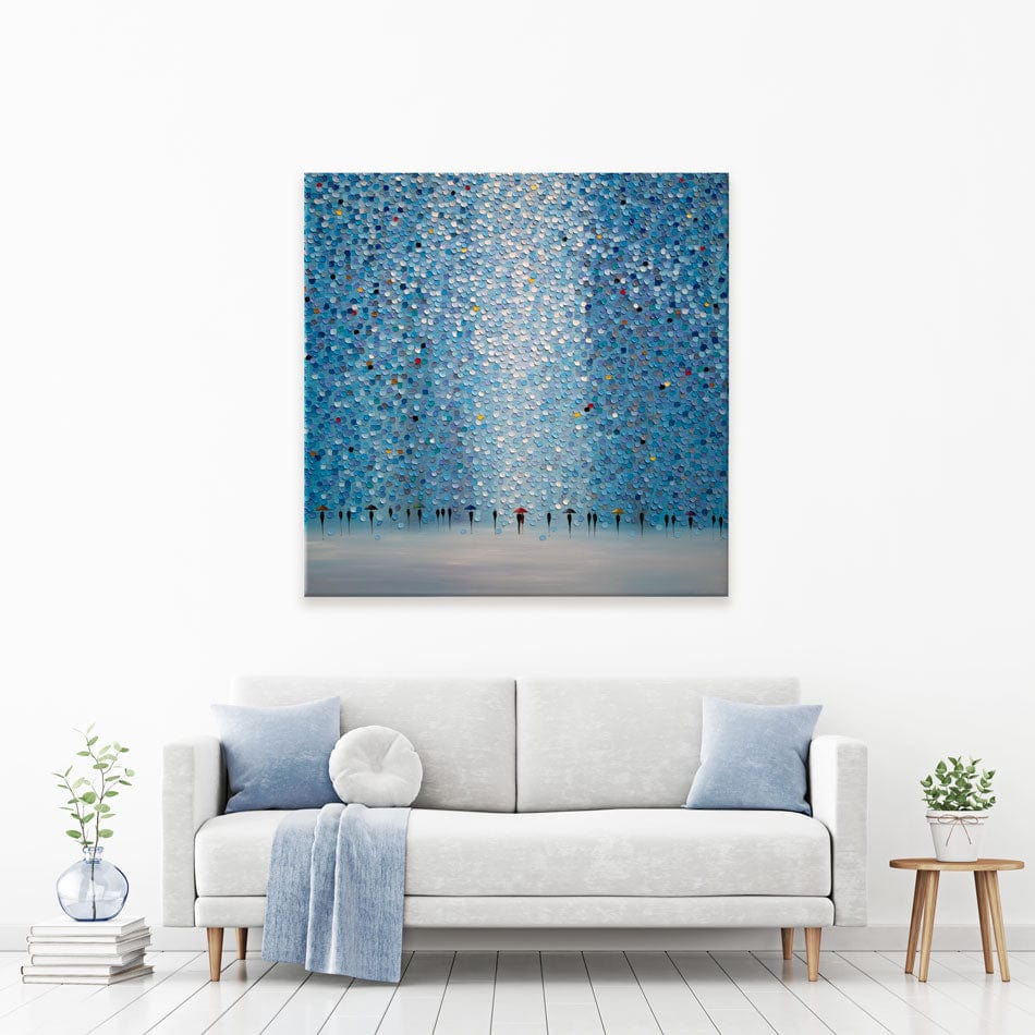 8 Umbrellas Canvas Print wall art product Ekaterina Ermilkina / Independent
