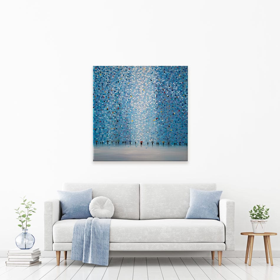 8 Umbrellas Canvas Print wall art product Ekaterina Ermilkina / Independent