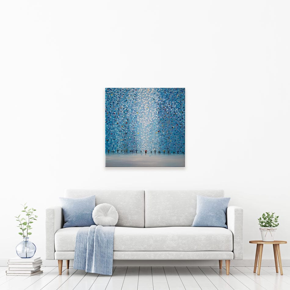 8 Umbrellas Canvas Print wall art product Ekaterina Ermilkina / Independent